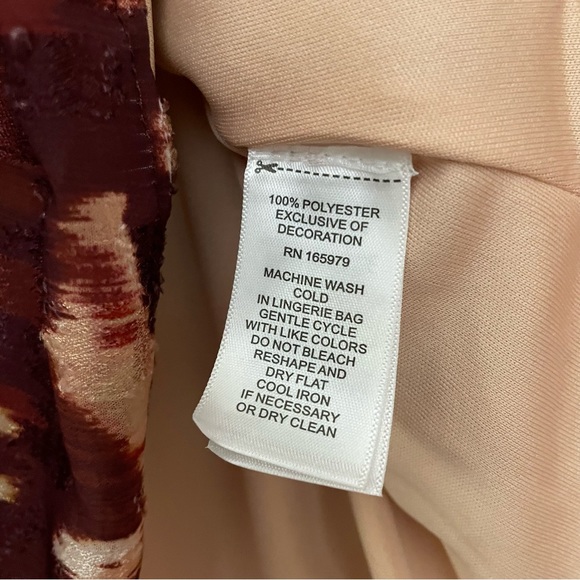 NWT Cupid Long Sleeve with Elastic Waist Printed Fabric Dress with Tassel Detail - Picture 5 of 8